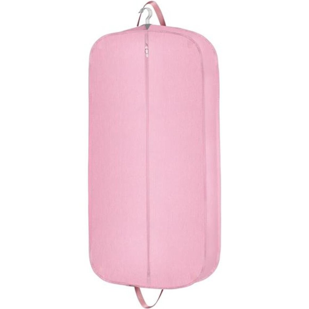 Heavy Duty Waterproof Garment Bag Travel Suit Tuxedo Coat Dress Foldable Pink